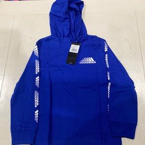 ▪️ NWT ADIDAS BOYS BRIGHT BLUE HOODIE